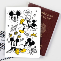 Паспортная обложка, микки маус Disney