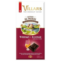 Villars Тёмный шоколад с шотландским виски, 100г