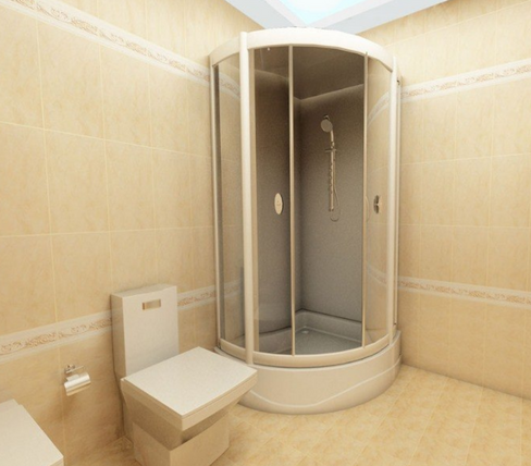 Ремонт ванной комнаты под ключ с установкой душевой кабины