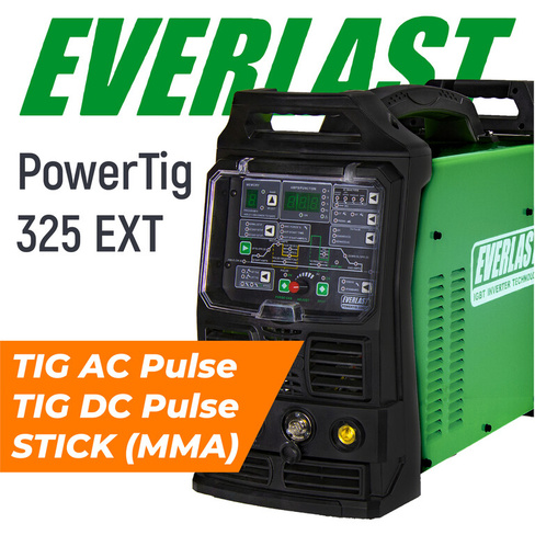 PowerTig 325EXT 3ph 380V Everlast Установка аргонодуговой сварки 3EV325EXT